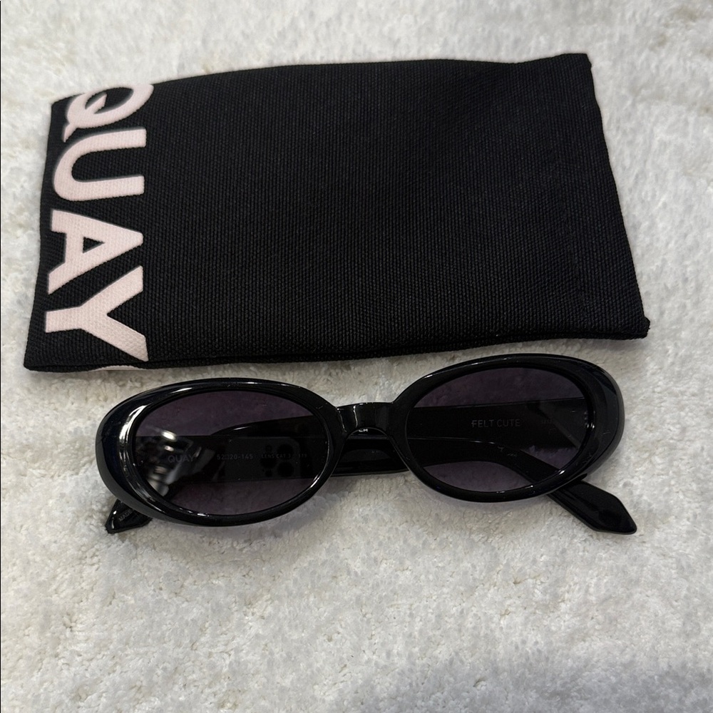 Quay Australia Glossy Black Sunglasses